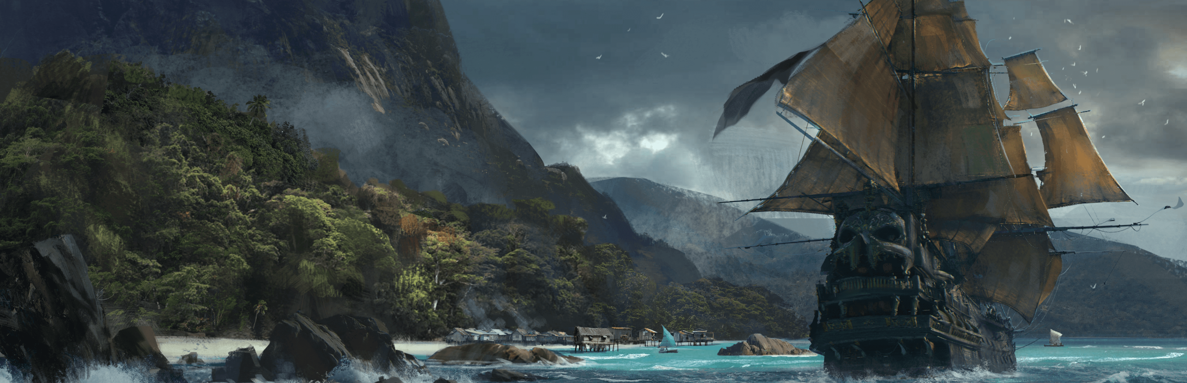 Skull & Bones Background